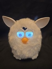 Tiger Electronics Furby White "SNOWBALL"- Tested & WORKS!
