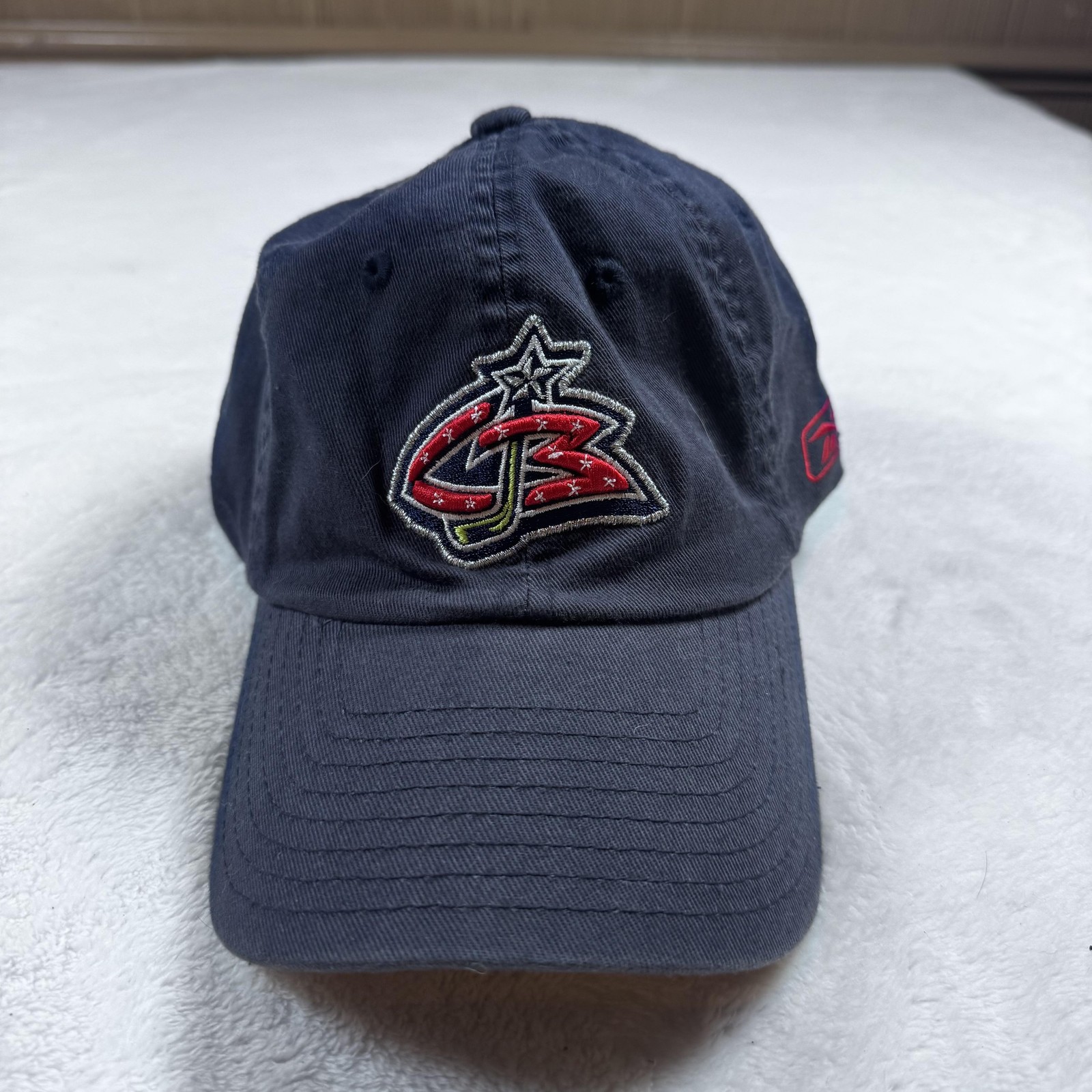Reebok Hat Cap Baseball Strap Back Mens One Size Blue NHL Embroidered Twill