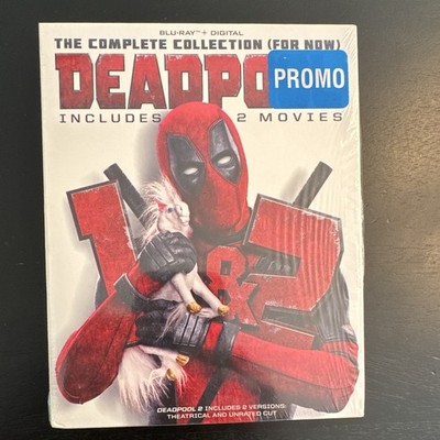 Marvel Deadpool 1 & 2 Complete Collection Blu-ray+Digital Unrated Slipcover