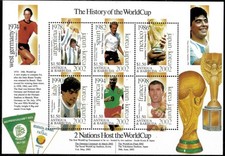 Antigua 2001 - World Cup Soccer - Sheet of 6 Stamps - Scott #2533 - MNH