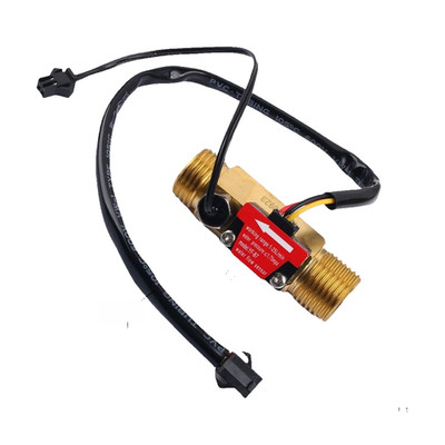 Water Flow Sensor YF-B7 with Temperature Sensing 1-25 L/min G1/2 H57 Material