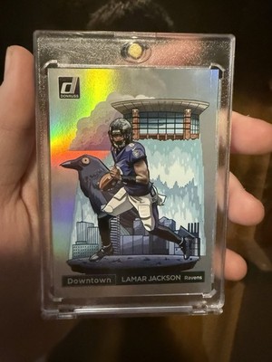 2024 Panini Dondruss  Downtown! Lamar Jackson Case Hit Chaser Pack 1/35 Chance