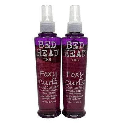 (2) TIGI Bed Head FOXY CURLS Hi Def Curl Finishing Spray 6.76 fl oz New