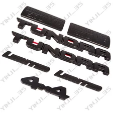 7PCS BLACKOUT EMBLEMS OVERLAY KIT 2014-2021 for TUNDRA Limite 5.7L V8 iforce 4X4