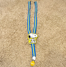 Snoopy Boys Clip-On Suspenders Blue/Yellow Adjustable Elastic Stretch Cartoon