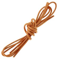 Les Lacets Français. Lacets ronds et fins. 2mm, Coton. Orange.  - 