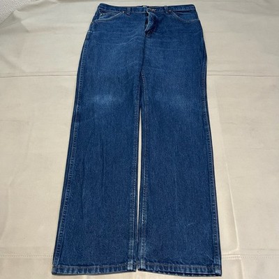 Wrangler 47MWZ Men 36x34 Blue Denim Jean Western Pant Cowboy NFR Rodeo-3865