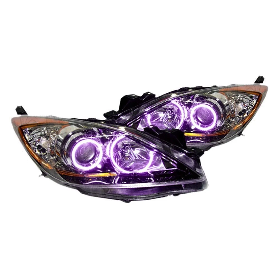 LED Halo Headlights Factory Surface Add On Custom Lights UV/Purple 2422-007 Foto 3 de 4