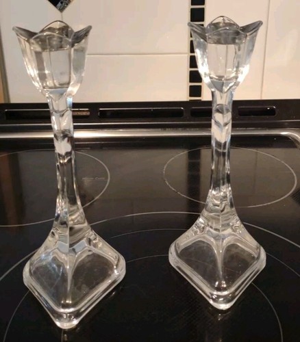 Lot de 2 chandeliers tulipes TOSCANY CLASSICS LTD 8 POUCES 24 % cristal plomb USA. MAH - Photo 4/10