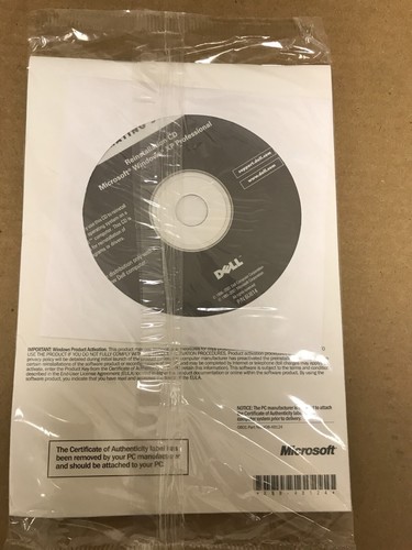 NEW Dell Reinstallation CD Windows XP Professional (OEM P/N 6U814) - Picture 2 of 2