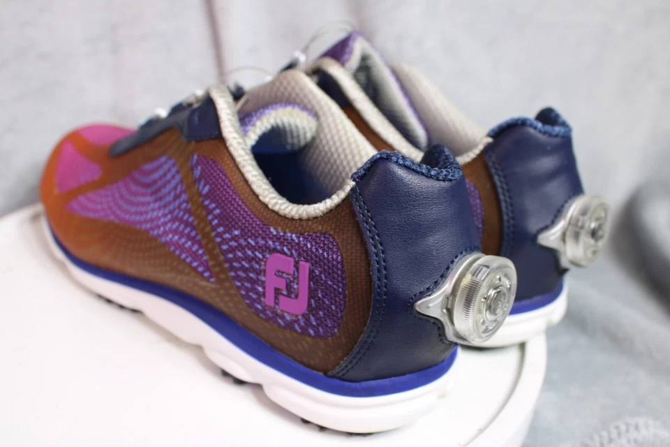 FootJoy FJ Empower Womens 10 M BOA Lace System Spikeless Golf Shoes Pink Purple - Image 4 of 4