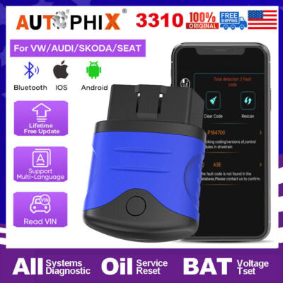 Car Fault Code Reader OBD2 All Systems Scanner Oil Reset For VW AUDI SKODA SEAT