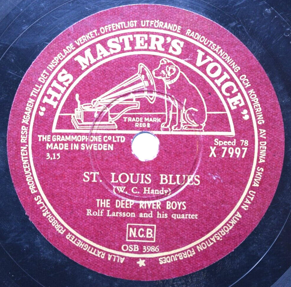 Doo Wop 78 The Deep River Boys St Louis Blues Star Dust HMV X7997 Sweden VG+