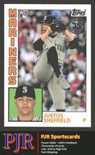 2019 Topps #84R-JSH Justus Sheffield  1984 Baseball Rookies Seattle Mariners