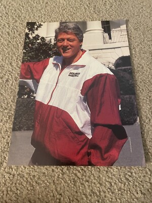 Vintage 1994 ARKANSAS RAZORBACKS BILL CLINTON Print Photo Magazine ...