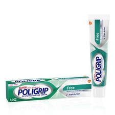 Super Poligrip Additive and Zinc Free Denture and Partials Adhesive Cream,