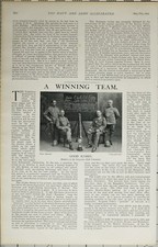 1902 Druck: Mitglieder der Bangalore Rifle Volunteers &ndash; Winning Team