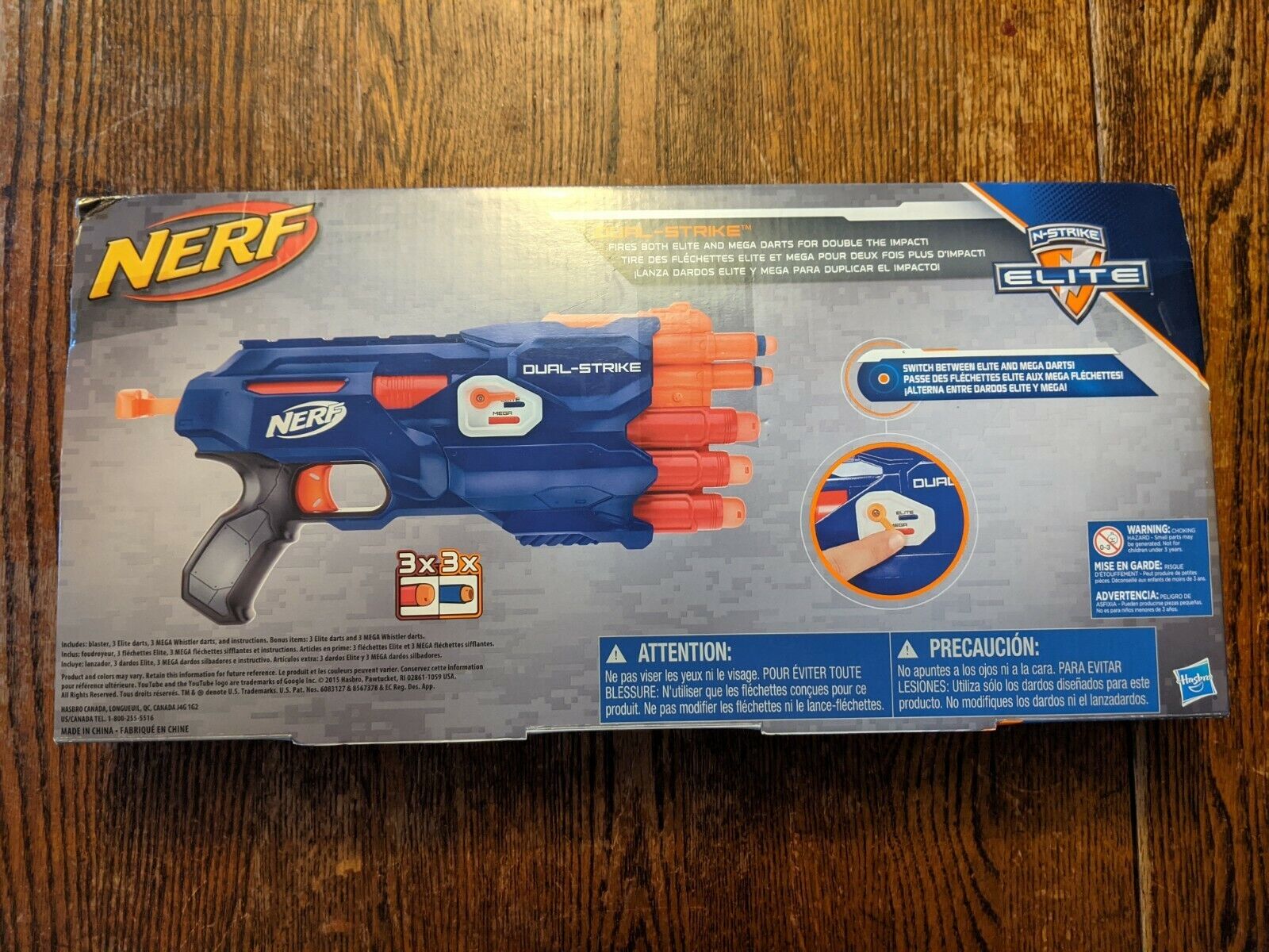 Nerf Dual Strike - Lançador de Dardos - Dalgallo Mundo Encantado