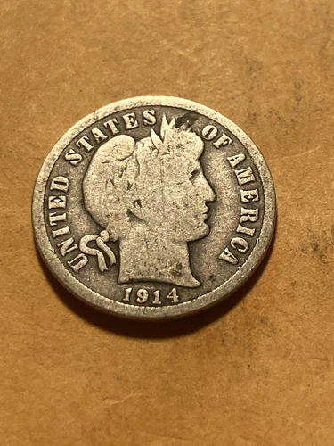 1914 D Barber Dime - VG - As Shown! (#759)