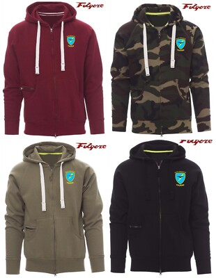 Giacca Felpa Esercito Italiano Folgore Felpa Maglia Cardigan