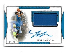 2019 National Treasures-Lasting Legacies- Material & Autograph-Terrence Ross-NM