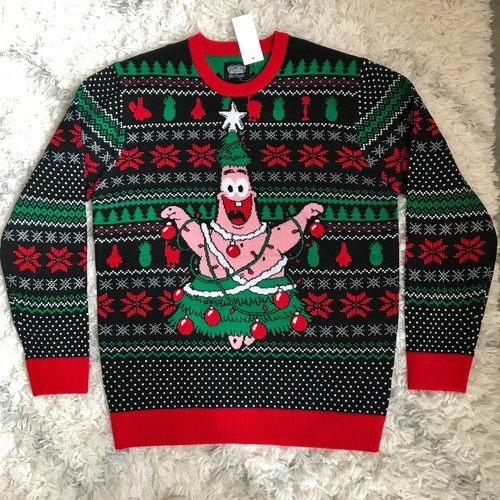 new SPONGEBOB PATRICK STAR UGLY SWEATER 