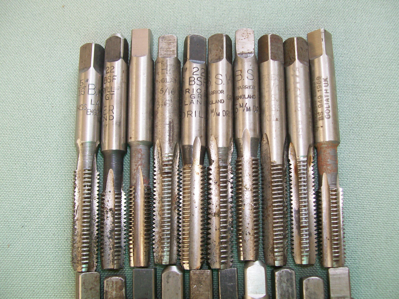 Job Lot Engineering Tools 30 Taps/Dies 5/16 BSF Dormer Warrior Presto