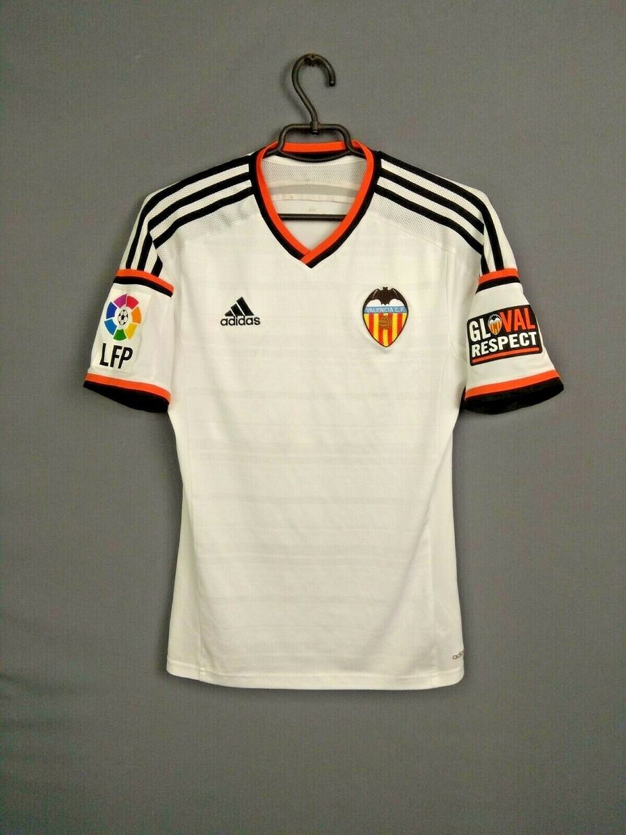 Valencia Jersey Authentic 2014/15 Home SMALL Shirt Adidas Valencia Jersey Authentic 2014/15 Home SMALL Shirt Adidas