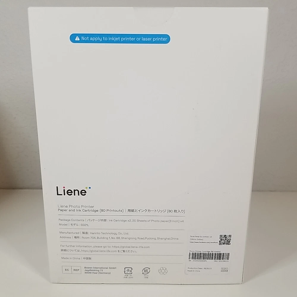 Liene Amber M100 Instant Photo Printer Big Pack with 4x6 Photo Paper Liene Amber M100 Instant Photo Printer Big Pack with 4x6 Photo Paper
