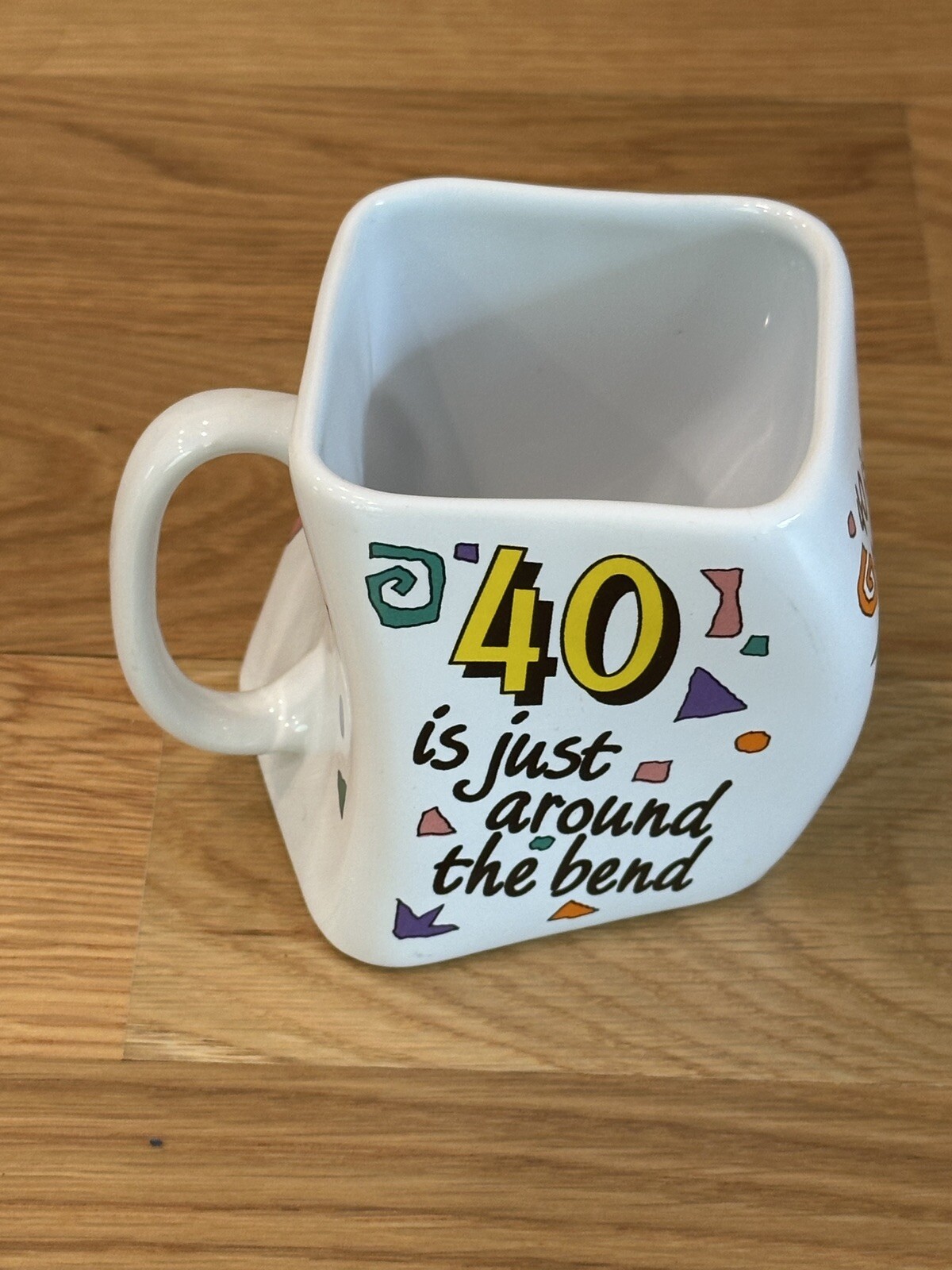 Dakin Stanley Papel Around the Bend Fun Coffee Mug 40th BIRTHDAY 40 is a Hot #