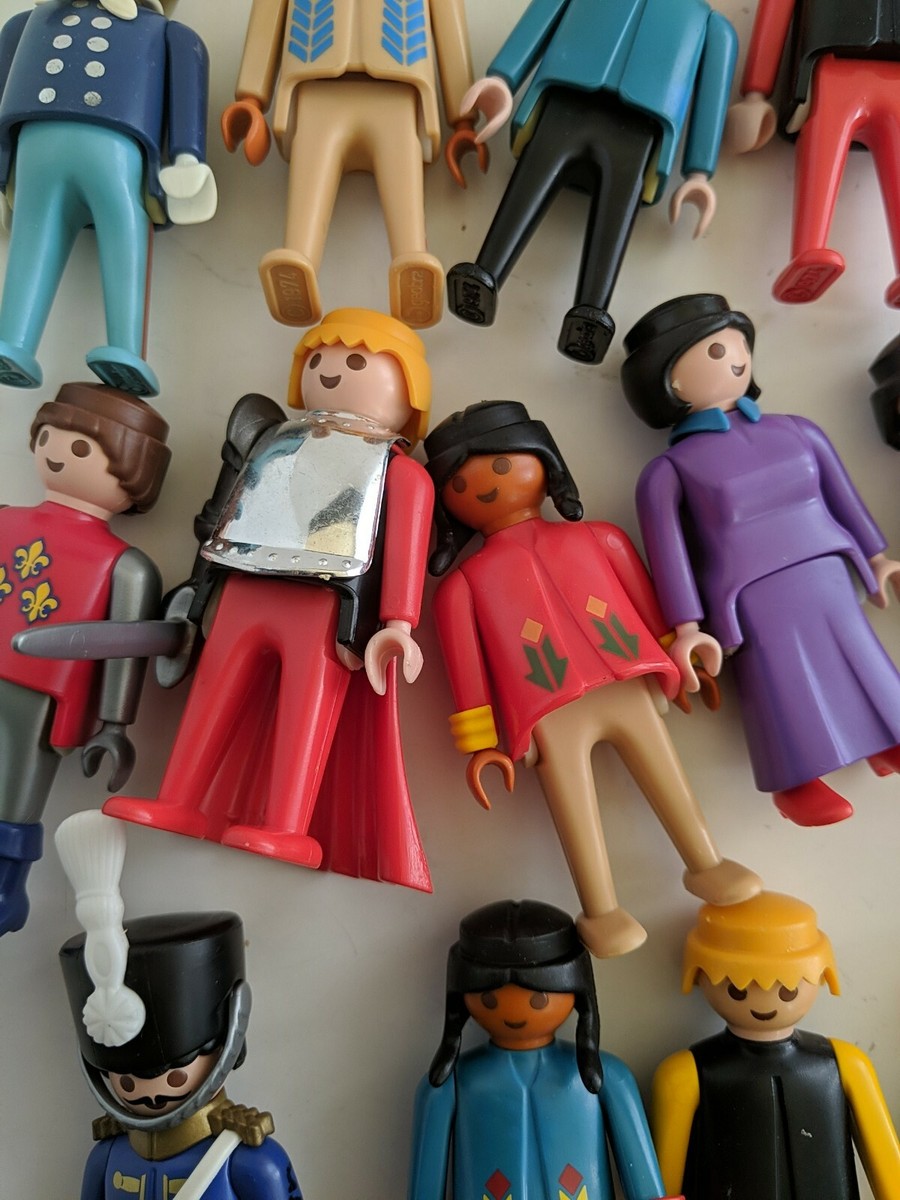 25 Piece Lot Assorted Vintage 1974 Geobra Playmobil Figures