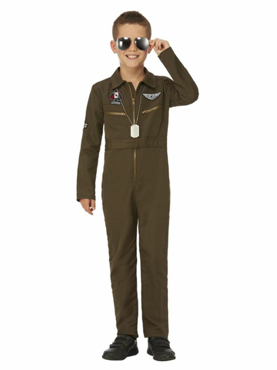 Niños Top Gun Maverick Aviador Disfraz Personaje de Película Disfraz