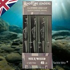 3 Hybrid Silt/Weed Fishing Tackle Leadcore Leaders Lead Clip QC Swivels 1m 45LB