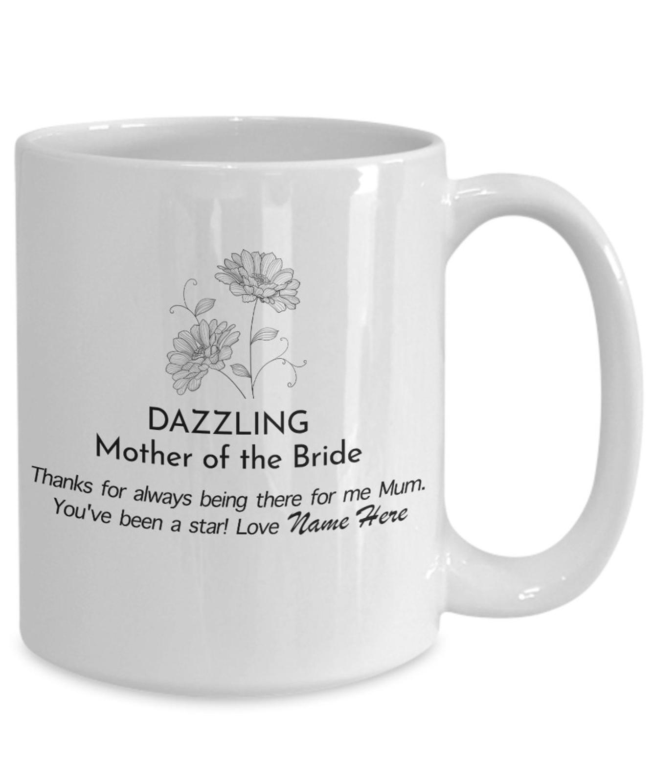 Mom Gifts Coffee Mug Dazzling Mother Of The Bride Personalized Wedding Gift Idea