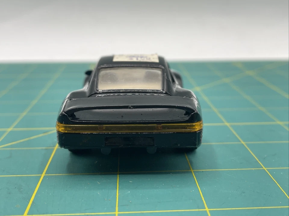 Coche diecast Porsche 959 Turbo negro Super Racer juguete Pull Back & Go Foto 3 de 4