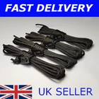 X4 Black Guy Line Ropes 2.4 Metres 4mm Tent Camping Gazebo Rope Paracord