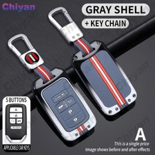 Zinc Alloy Luminous 3D Flip Car Key Case Remote For Honda Civic Accord CRV Pilot