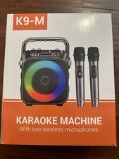 K9-M Karaoke Machine with Two Wireless Microphones