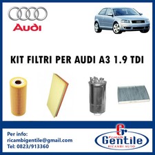 KIT 4 FILTRI TAGLIANDO AUDI A3
