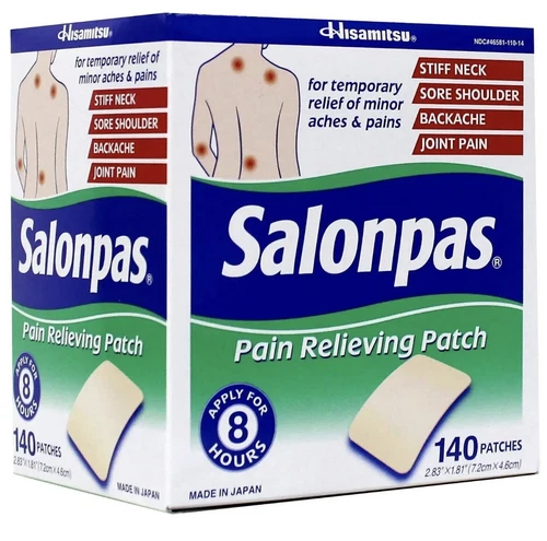 Salonpas Pain Relieving Patch 20/40/60/80/100/120/140 ct Hismitsu