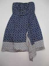 new OUTBACK RED Women's Size 0 The Limited Ruffled Strapless Blue Dress