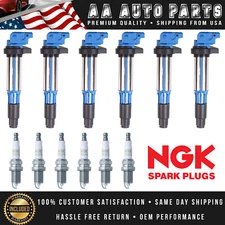 6 Energy Ignition Coil & NGK G-Power Spark Plug for BMW 550i 650i 750i X5  UF515