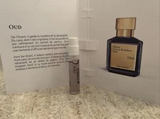 Maison Francis Kurkdjian OUD Extrait de Parfum Sample 2ml/0.06oz New With Card