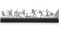 Nutcracker Mantle Scene In Stainless Steel Nutcracker Mantle Scene In Stainless Steel