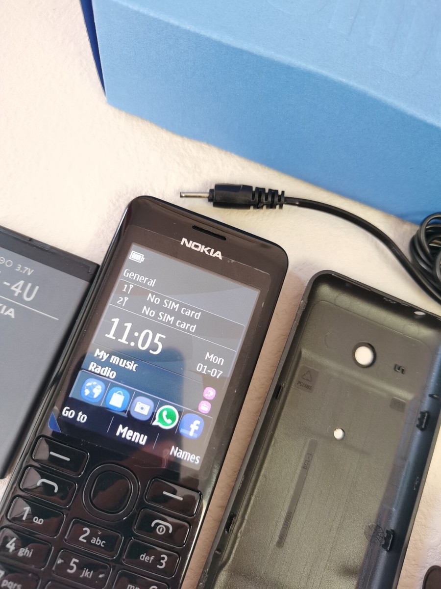 Nokia 206 - 64 MB - Black (Unlocked) for sale online | eBay