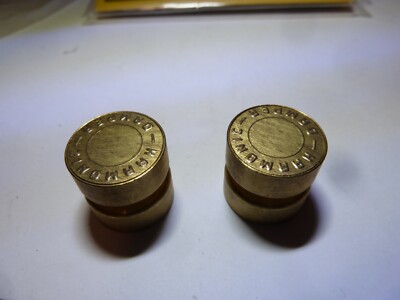 (2) Mathews Brass Harmonic Vibration Damper 3/4'' Dia. x 3/4'' Wide