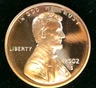 2002s Lincoln cent (cameo proof)