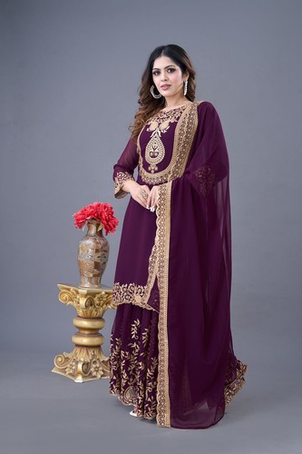 Indian Salwar Kameez Suit Designer Pakistani Bollywood Party Wear Wedding Dress - Picture 44 of 64