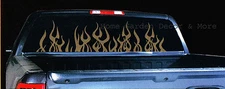 GOLD FLAME Car Truck SUV REAR Back Window Tinted Tint Dark Film 20"x64" Roll
