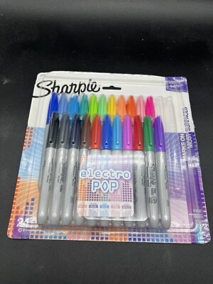 Sharpie 24 Count Color Burst Electro Pop Make Note There Are Only 22 Sharpies